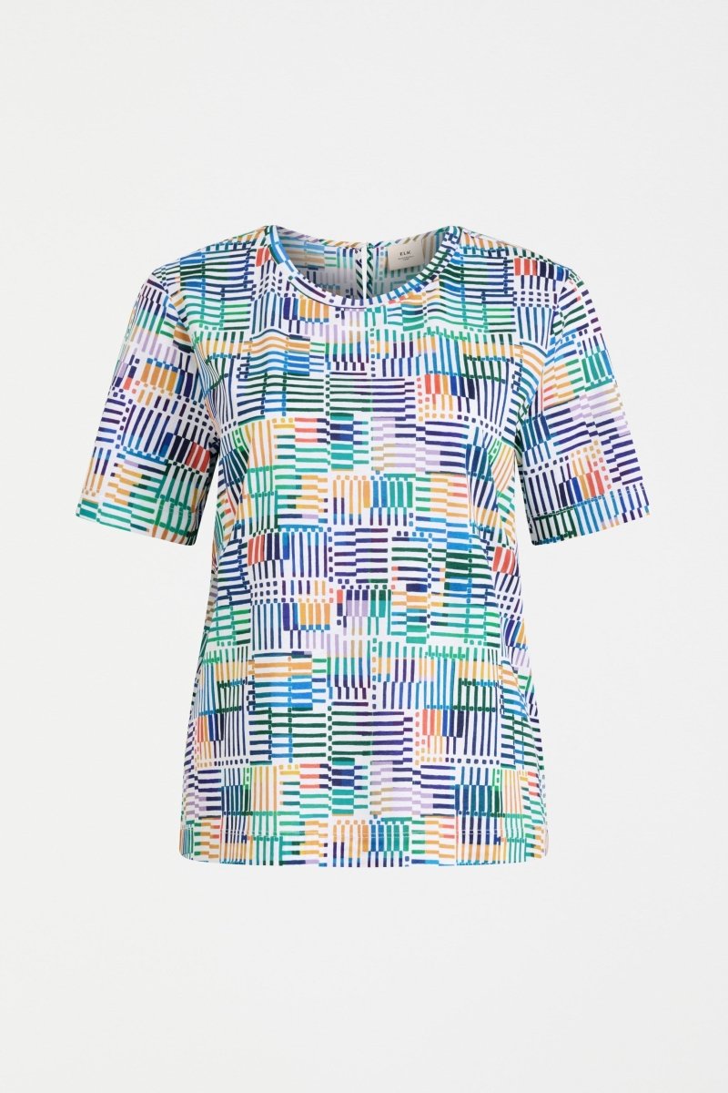 Hanen T-shirt Tops - ELK | CHESS PRINT
