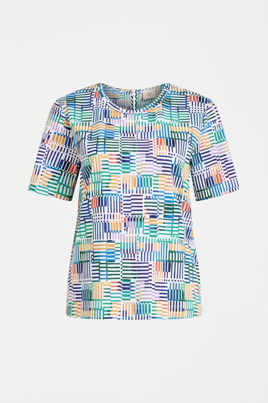 Hanen T-shirt Tops - ELK | CHESS PRINT