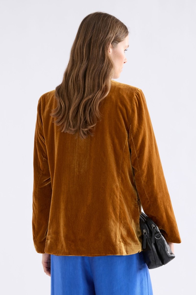 Velvet Soft Blazer Jacket Golden Jackets - ELK | GOLDEN