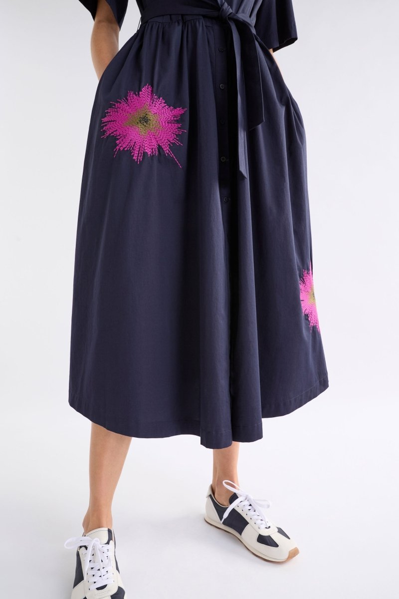 Eiren Shirt Dress Dresses - ELK | NEW NAVY FUCHSIA