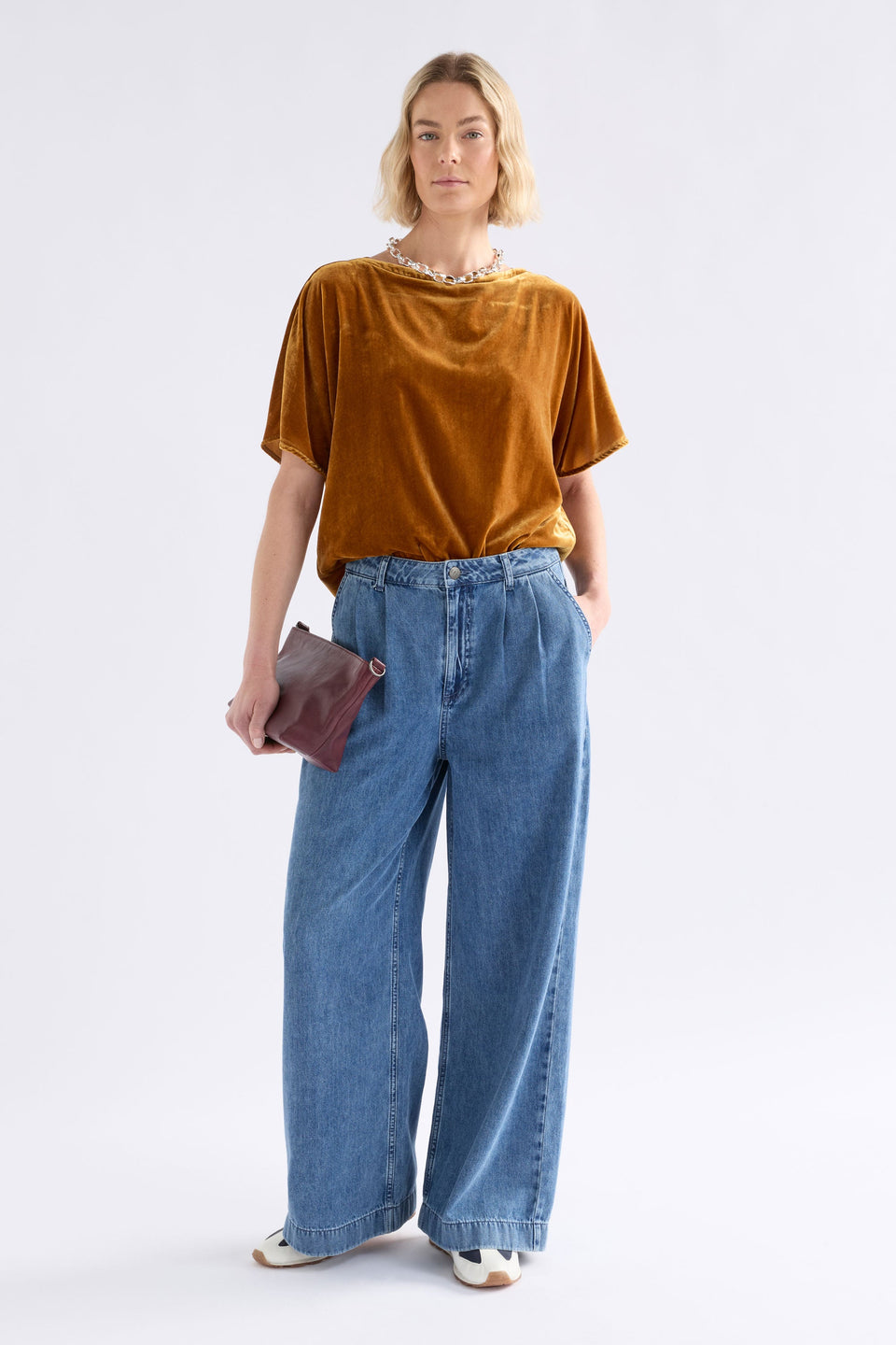 Velvet Soft Top Tops - ELK | GOLDEN