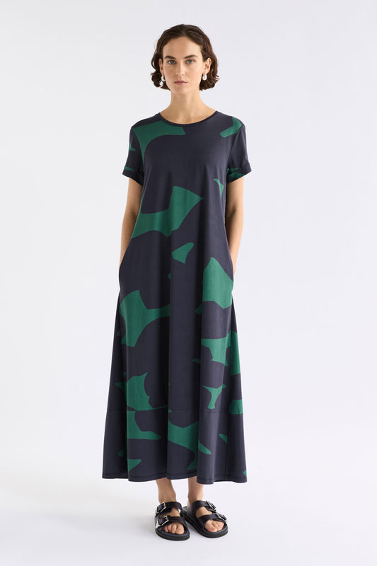 Haki Dress Teal Terra Print Dresses - ELK | TEAL TERA