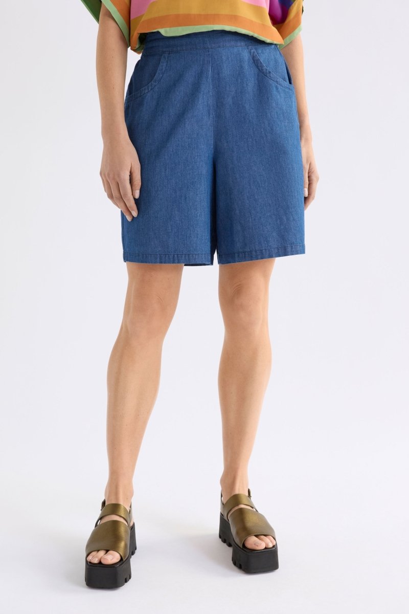 Denim Strom Short Skirts & Shorts - ELK | MID BLUE DENIM