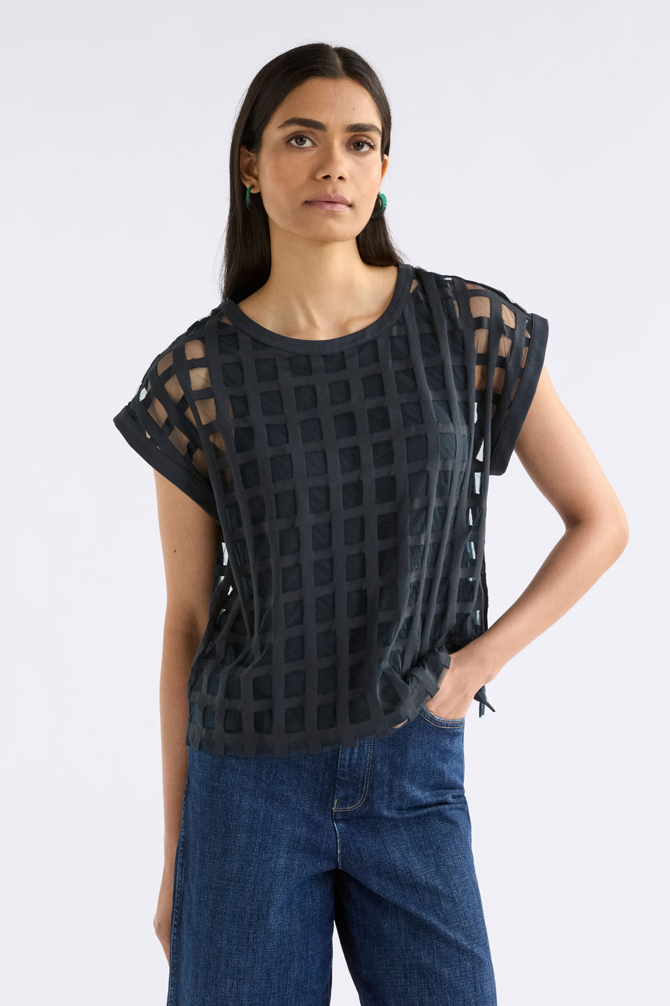 Grid Burnout Top Tops - ELK | SPACE BLUE