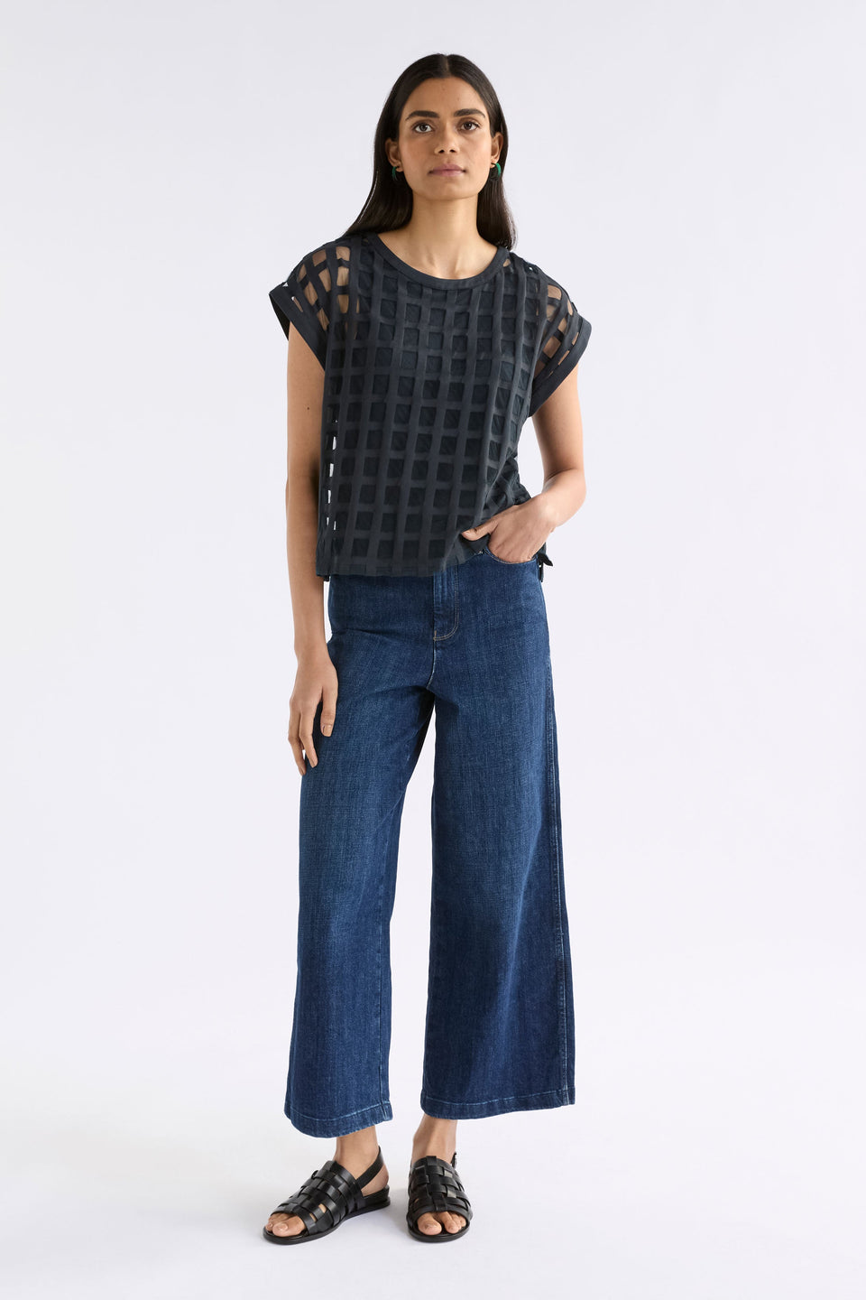 Grid Burnout Top Tops - ELK | SPACE BLUE