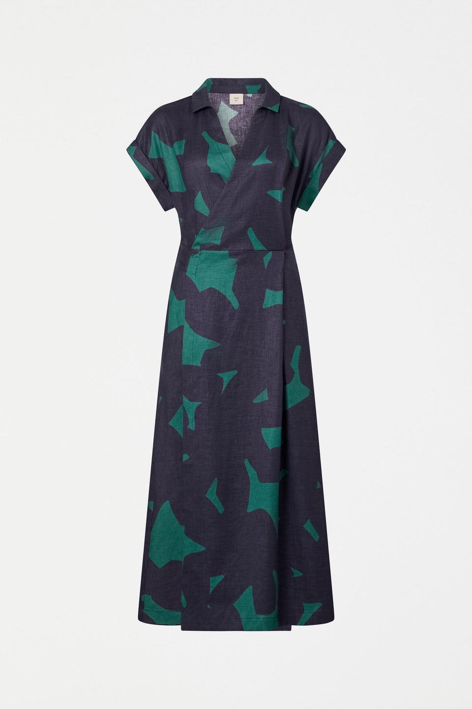 Minnen Wrap Dress Tera Print Dresses - ELK | TEAL TERA
