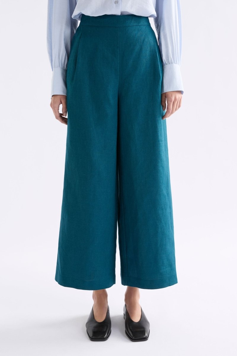 Ilona Linen Pant Peacock Pants & Jeans - ELK | PEACOCK