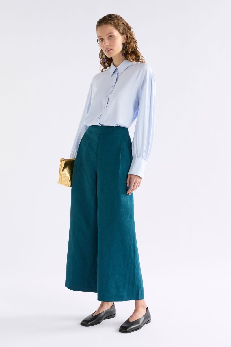 Ilona Linen Pant Peacock Pants & Jeans - ELK | PEACOCK