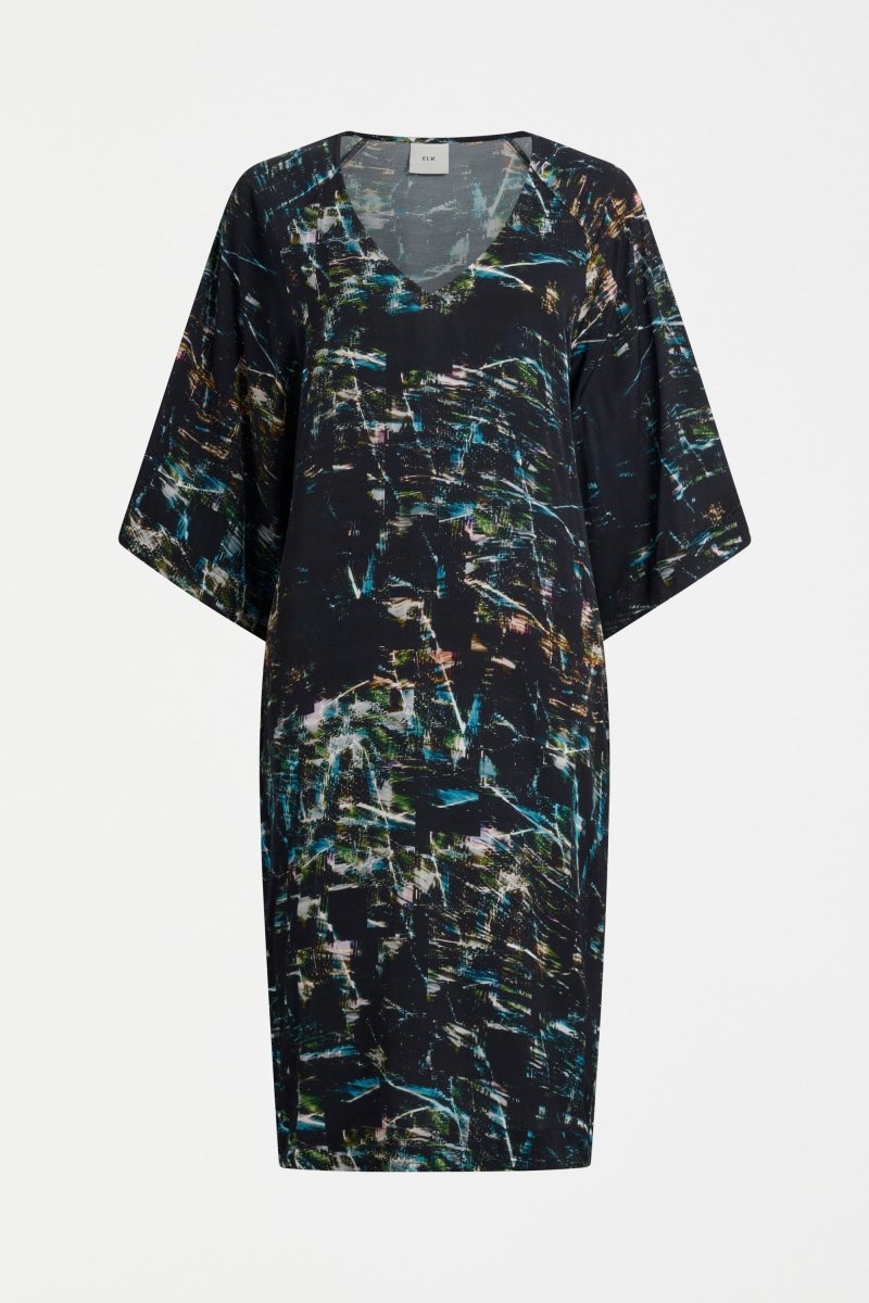 Kallio V - Neck Dress Dresses - ELK | NORDA PRINT