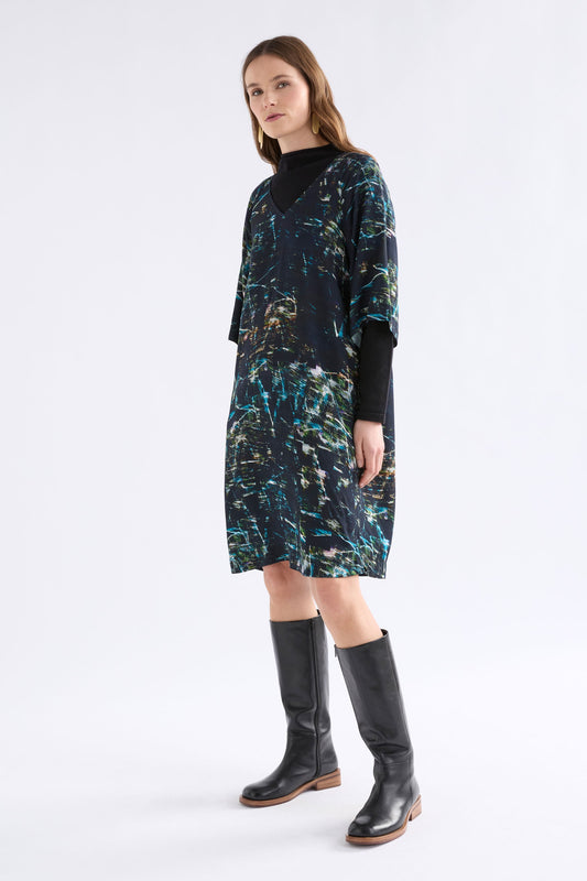 Kallio V - Neck Dress Dresses - ELK | NORDA PRINT