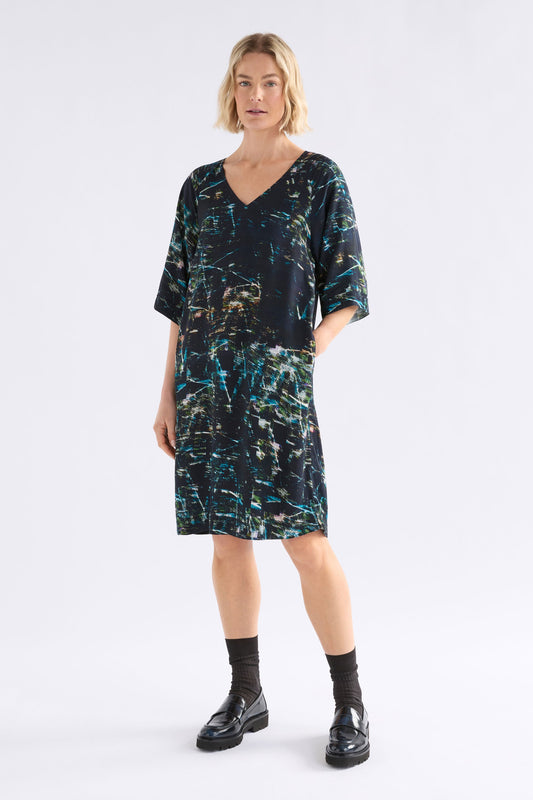 Kallio V - Neck Dress Dresses - ELK | NORDA PRINT