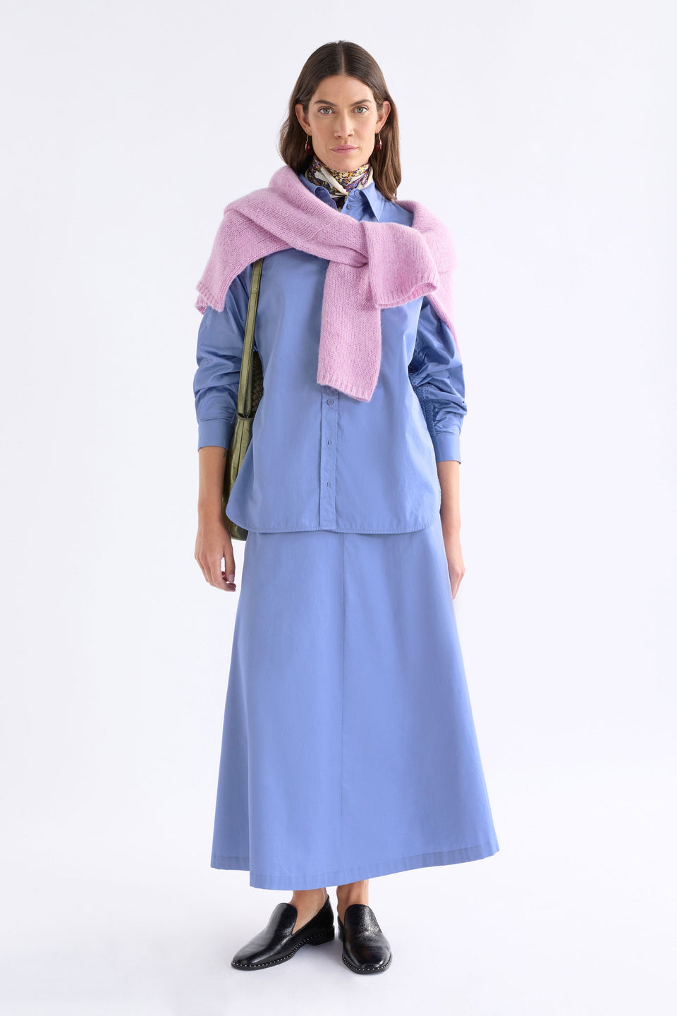 Sol Shirt Dusk Blue Tops - ELK | DUSK BLUE