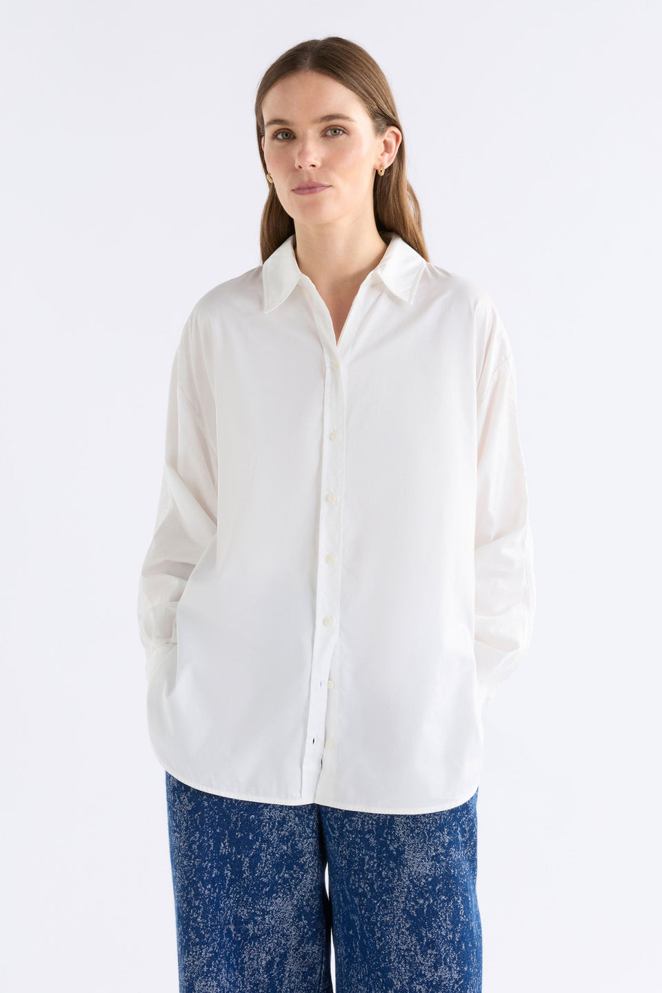 Sol Shirt White Tops - ELK | WHITE