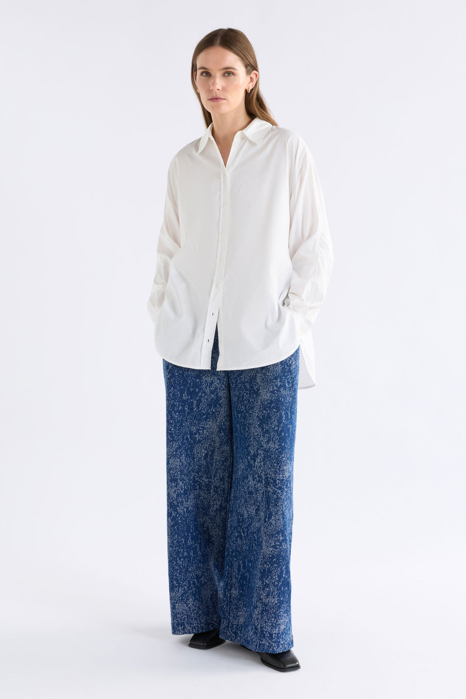Sol Shirt White Tops - ELK | WHITE