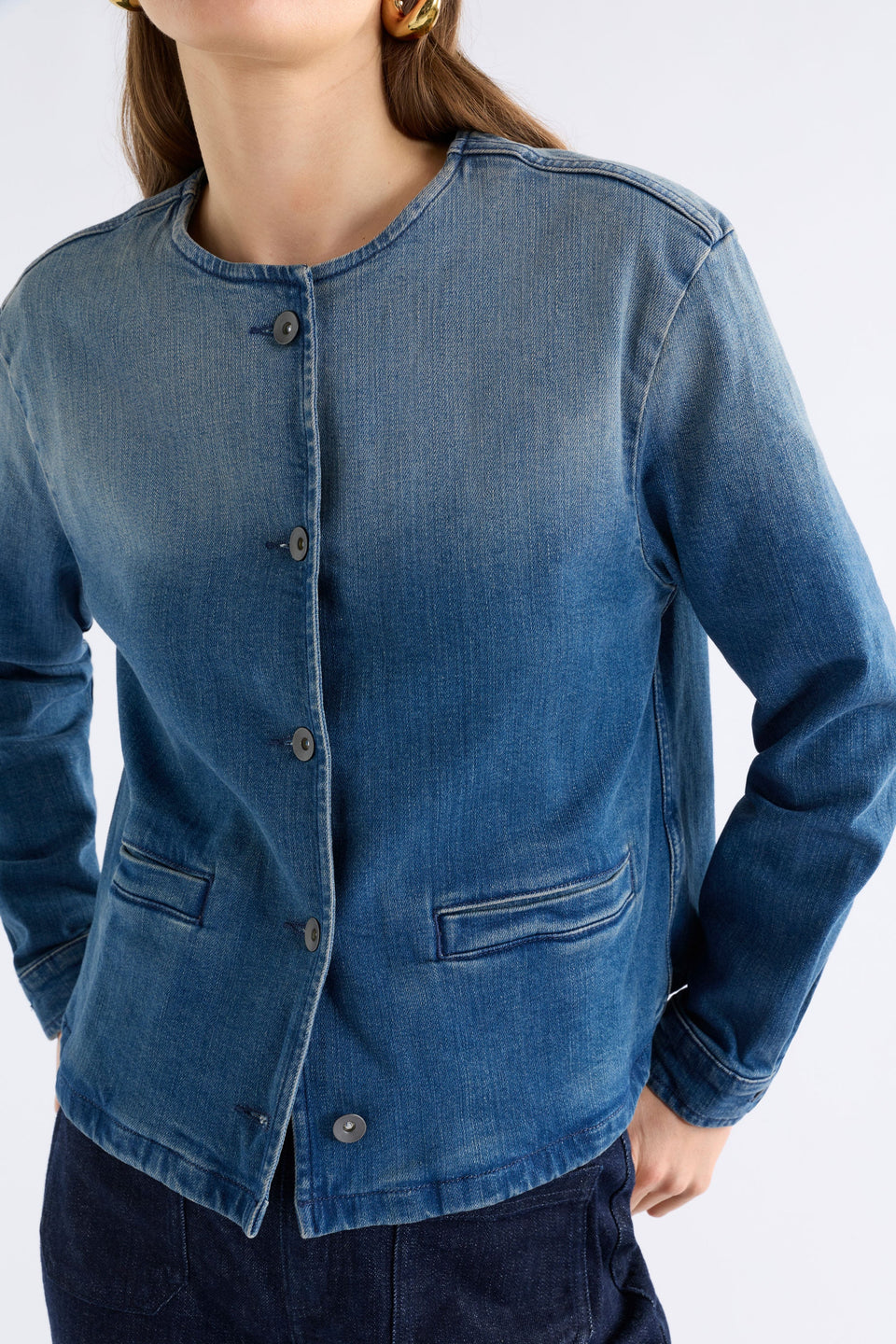 Borse Jacket Jackets - ELK | MID BLUE DENIM
