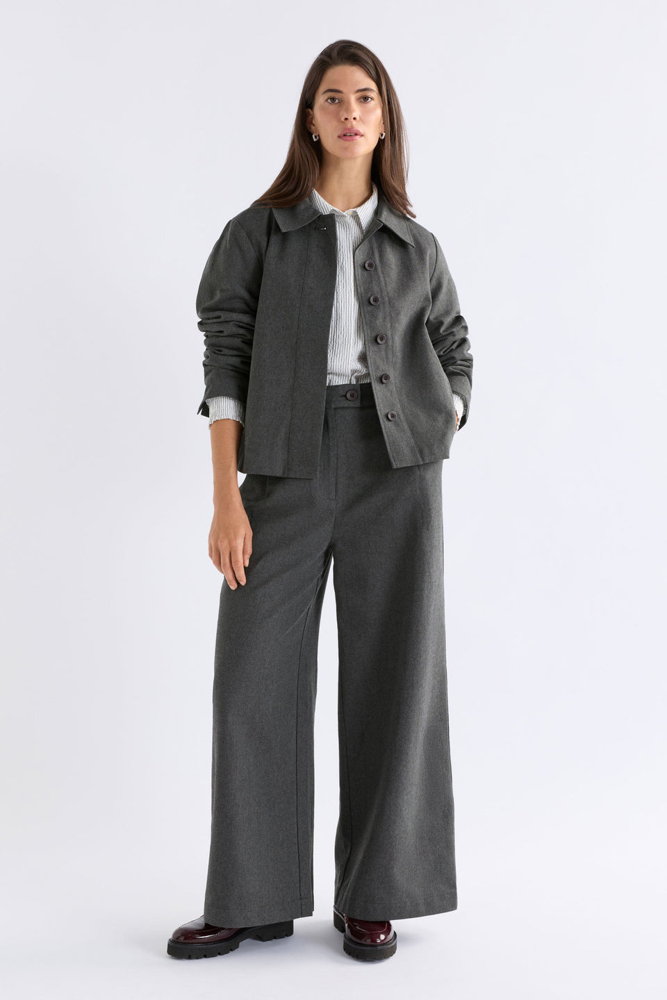 Unn Jacket Jackets - ELK | DARK GREY MARLE