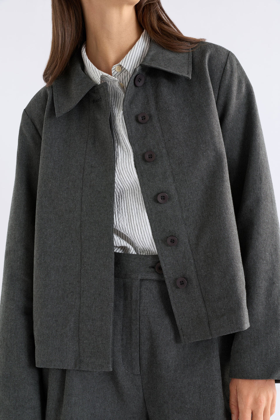 Unn Jacket Jackets - ELK | DARK GREY MARLE