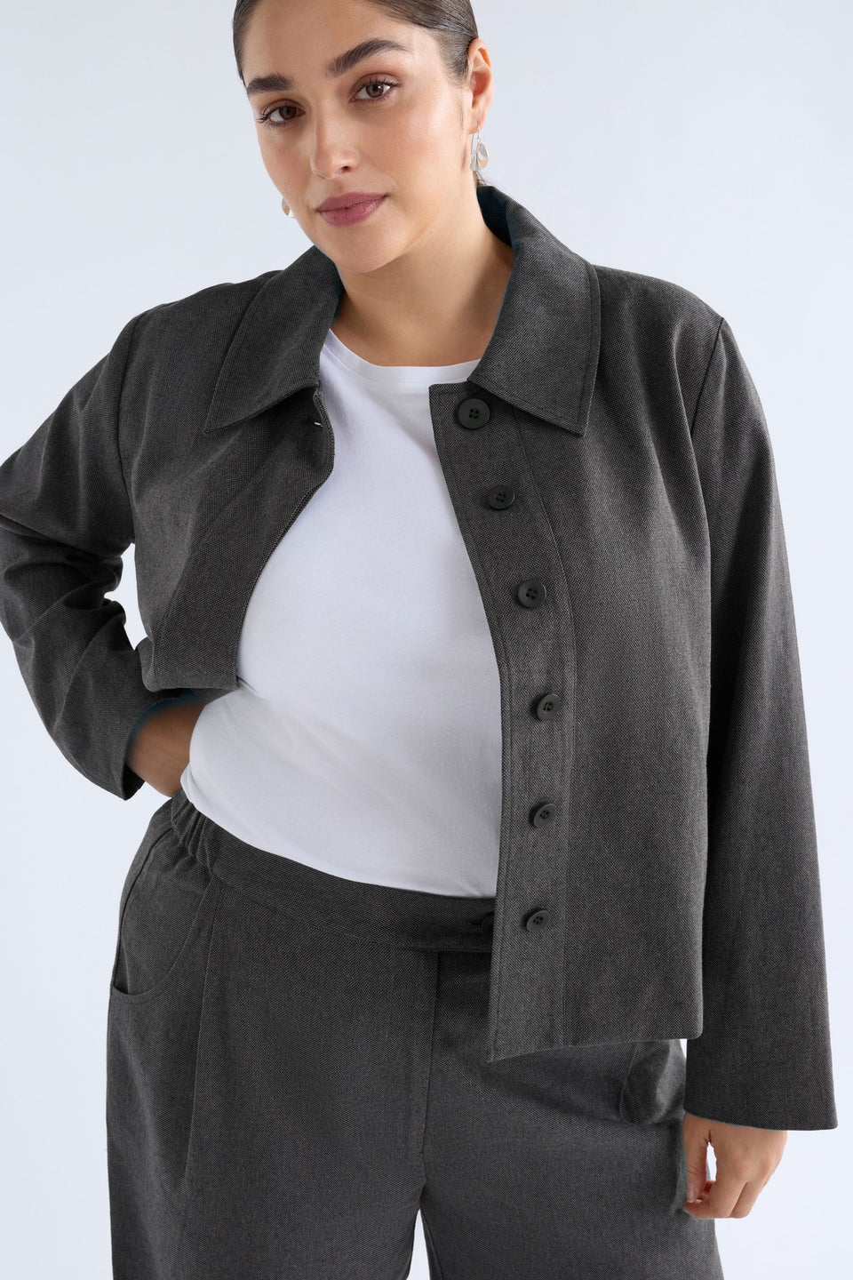 Unn Jacket Jackets - ELK | DARK GREY MARLE