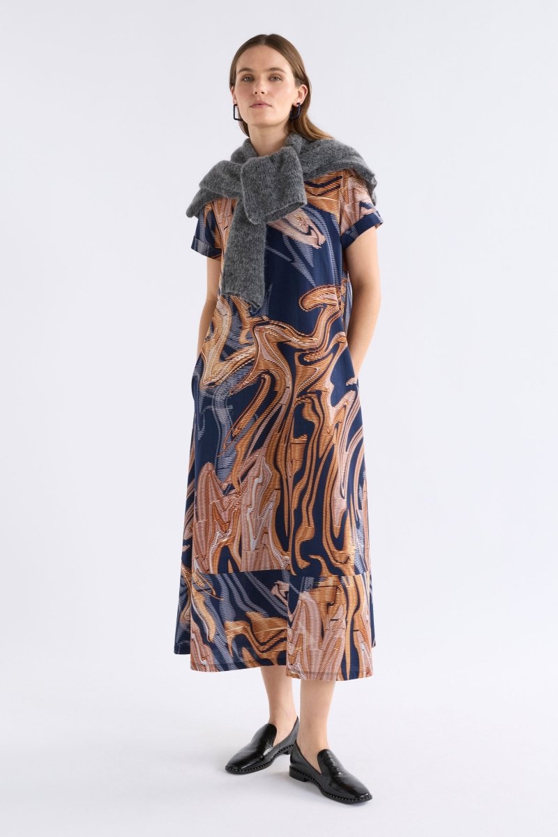 Haki Dress Brandr Print Dresses - ELK | BRANDR PRINT