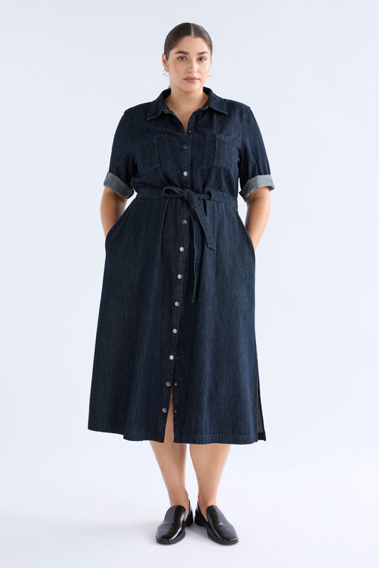 Valor Shirt Dress Dresses - ELK | DARK BLUE WASH