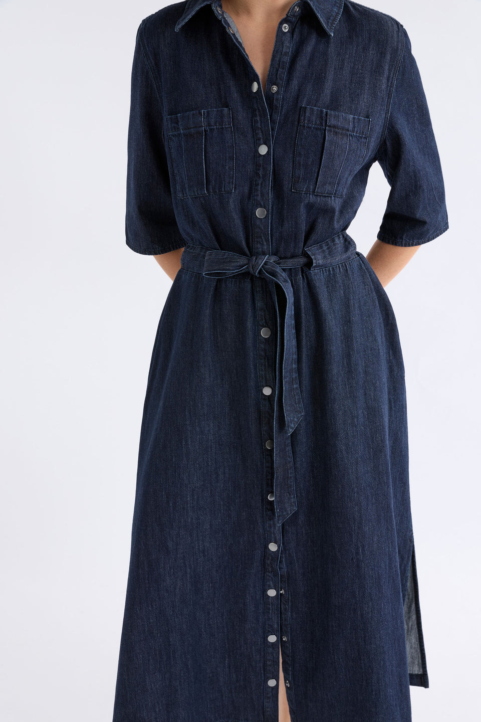 Valor Shirt Dress Dresses - ELK | DARK BLUE WASH