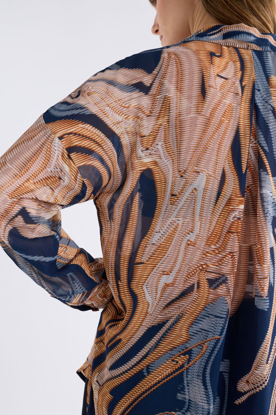 Eir Sheer Shirt Brandr Print Tops - ELK | BRANDR PRINT