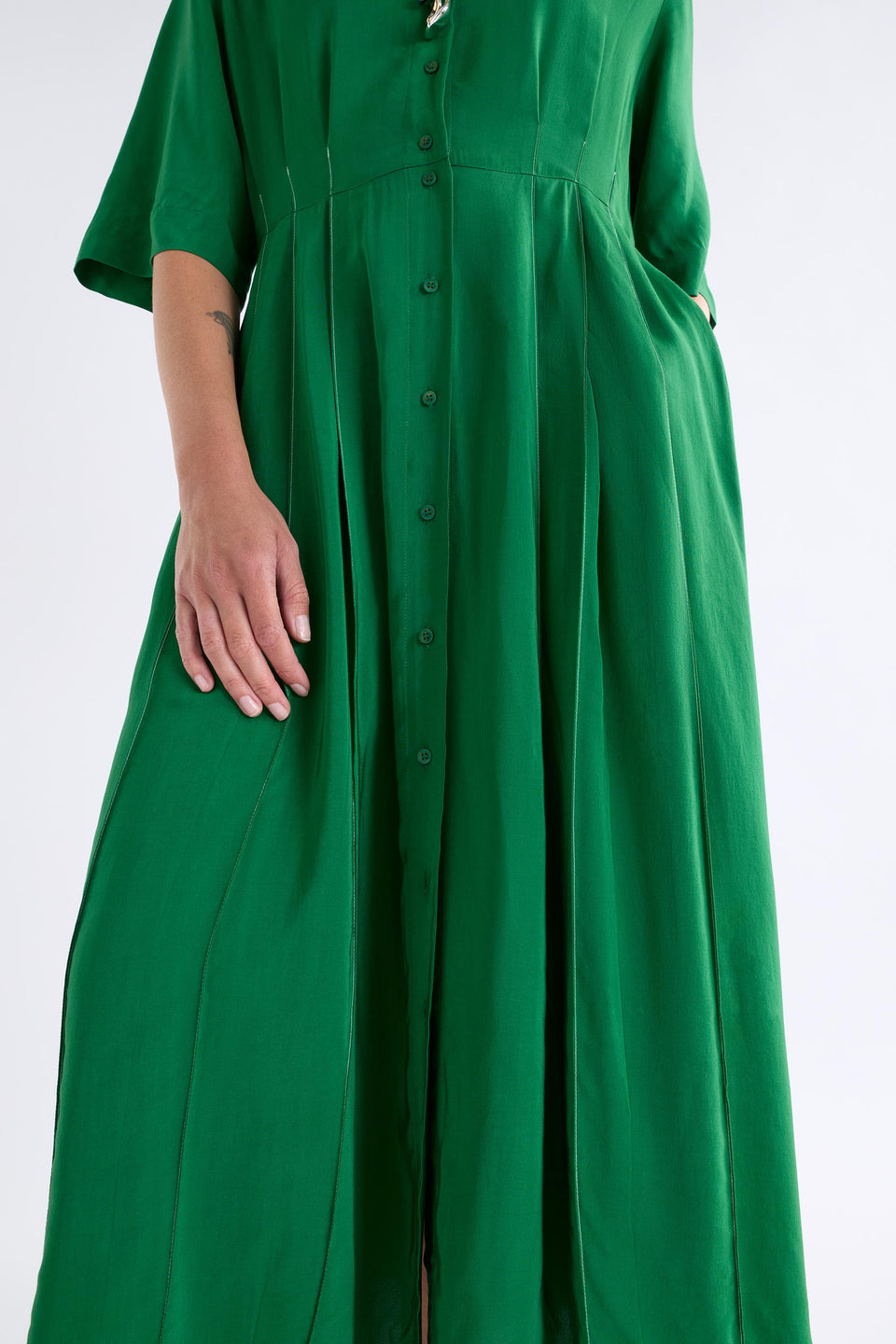 Neues Shirt Dress Dresses - ELK | LEAF GREEN