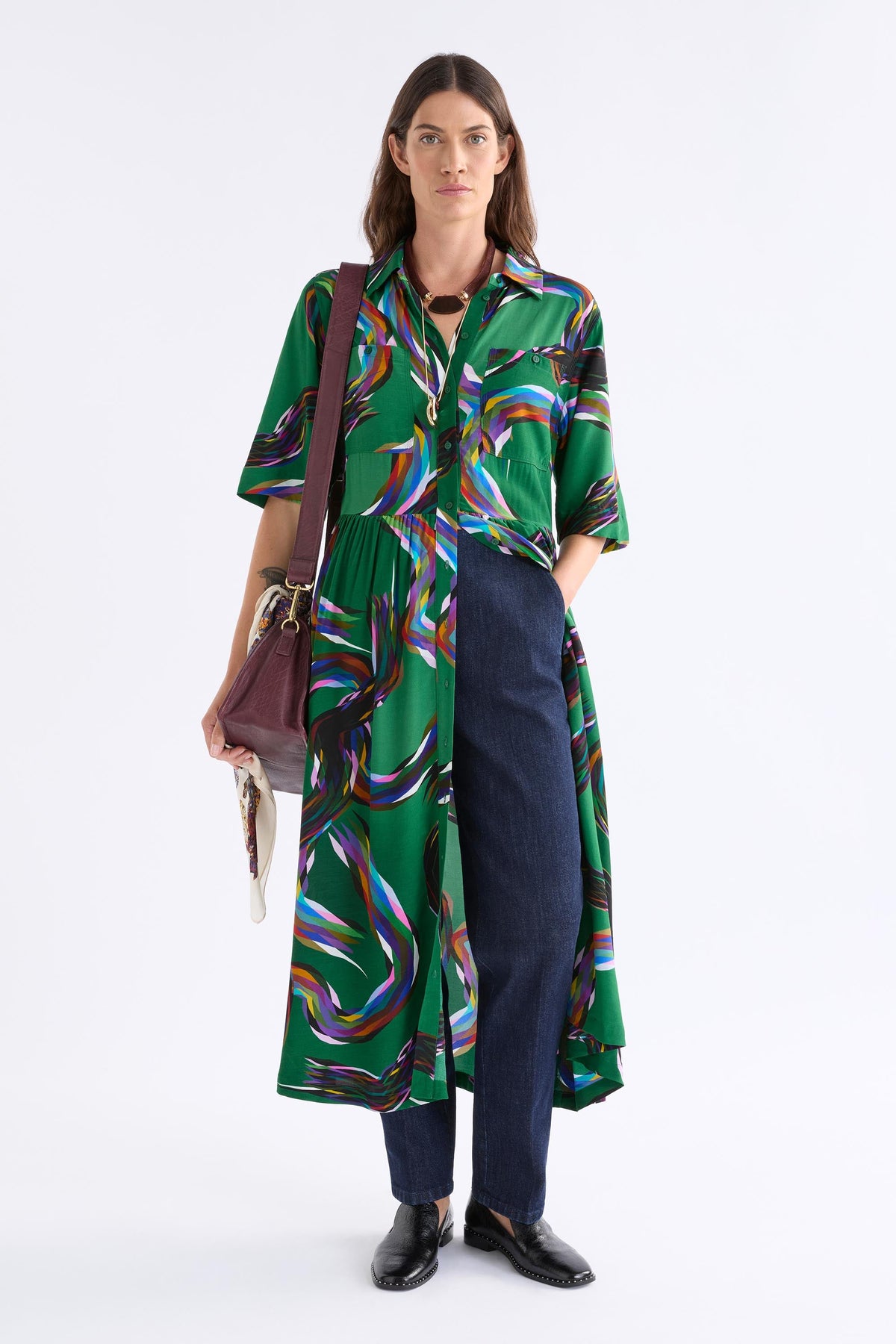 Metz Long Dress Dresses - ELK | FACET PRINT