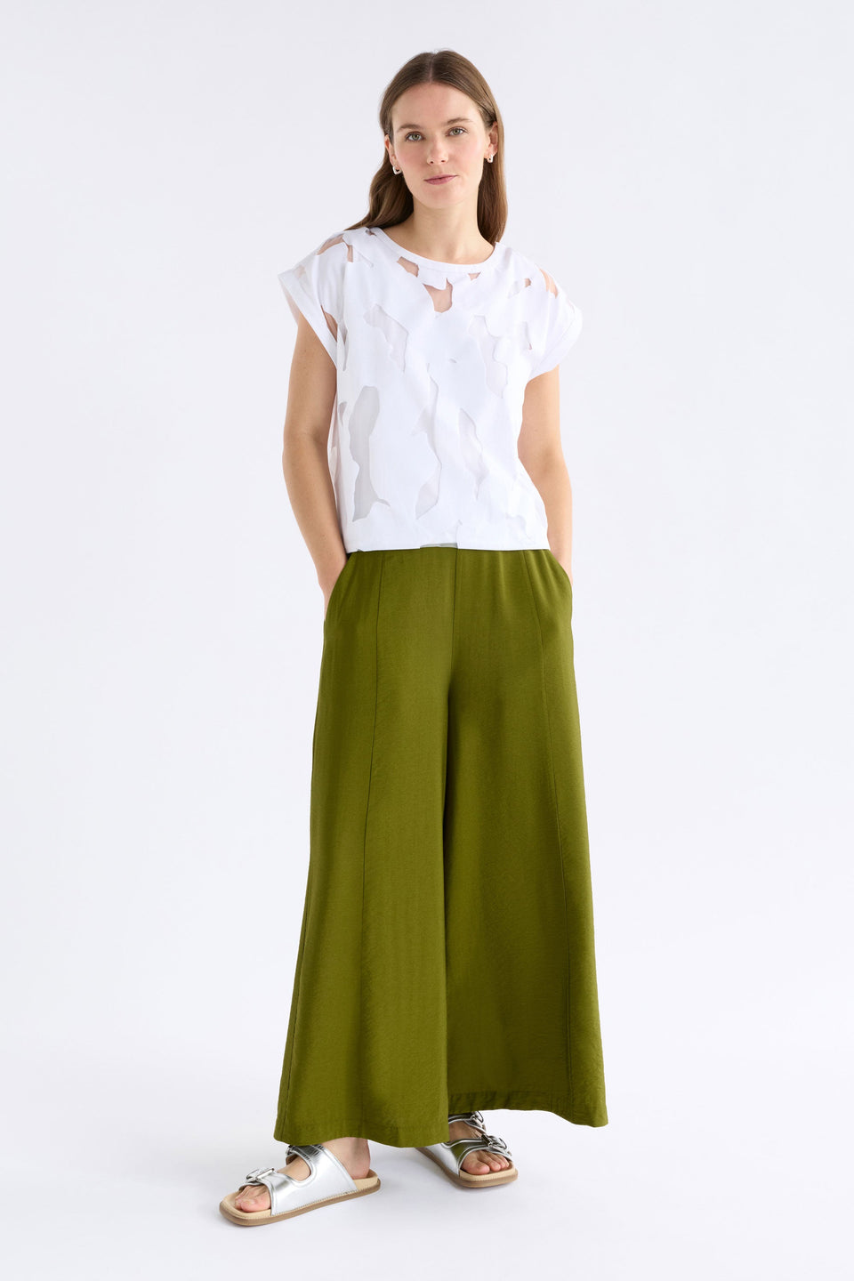 Varr Burnout Top White Tops - ELK | WHITE