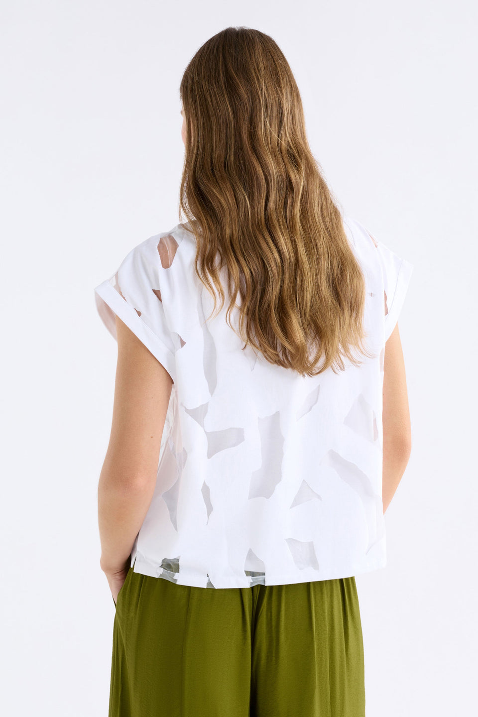 Varr Burnout Top White Tops - ELK | WHITE