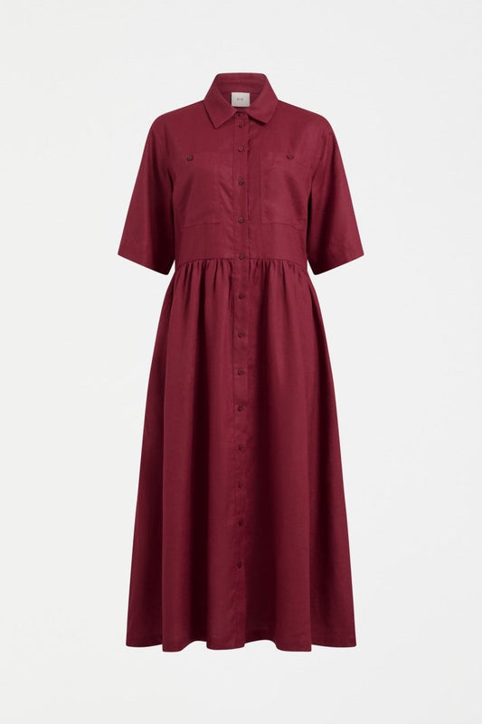 Llinen Light Dress Bordeaux Dresses - ELK | BORDEAUX