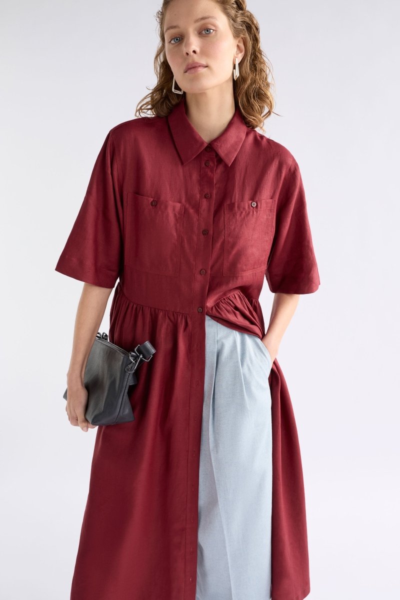Llinen Light Dress Bordeaux Dresses - ELK | BORDEAUX