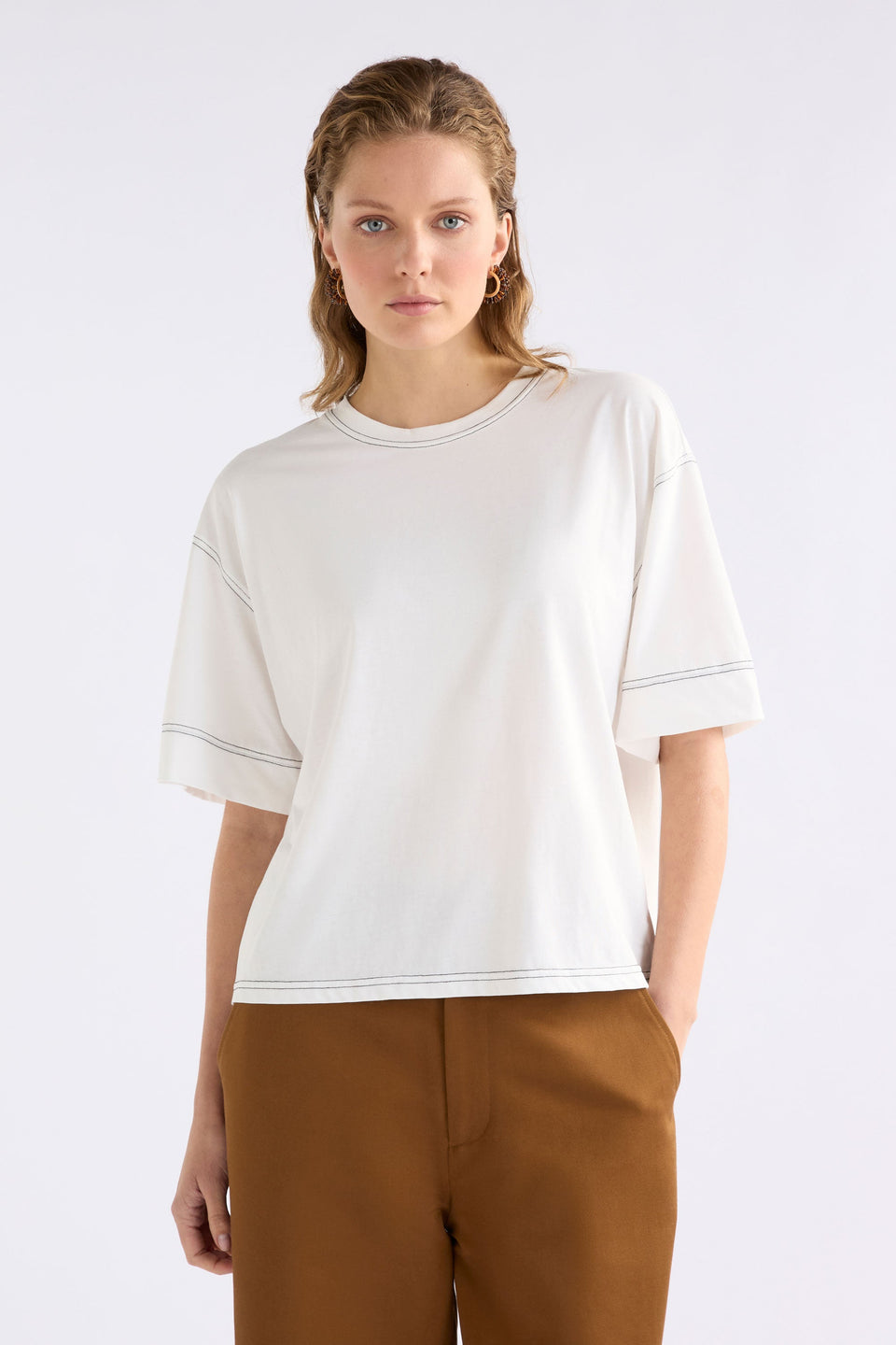 Famke T-Shirt White Tops - ELK | WHITE