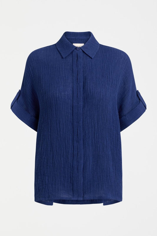Edeka Shirt Blue Tops - ELK | VIBRANT BLUE