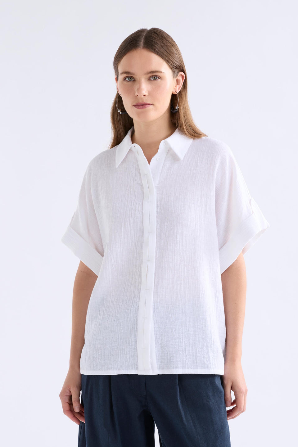 Edeka Shirt White Tops - ELK | WHITE