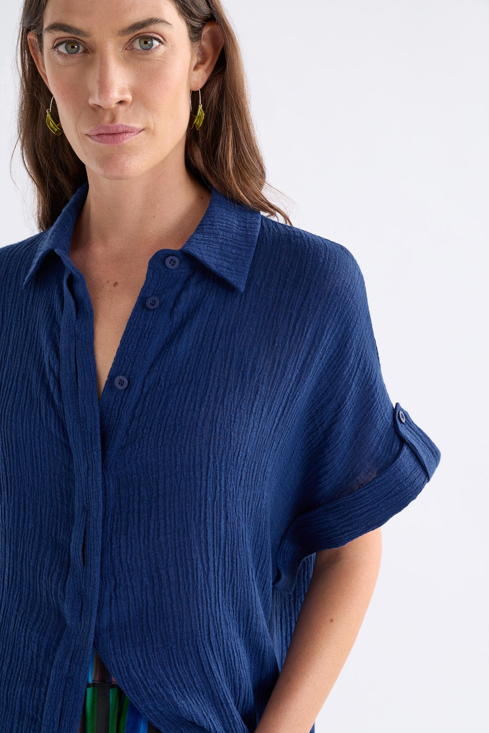 Edeka Shirt Dress Dresses - ELK | VIBRANT BLUE