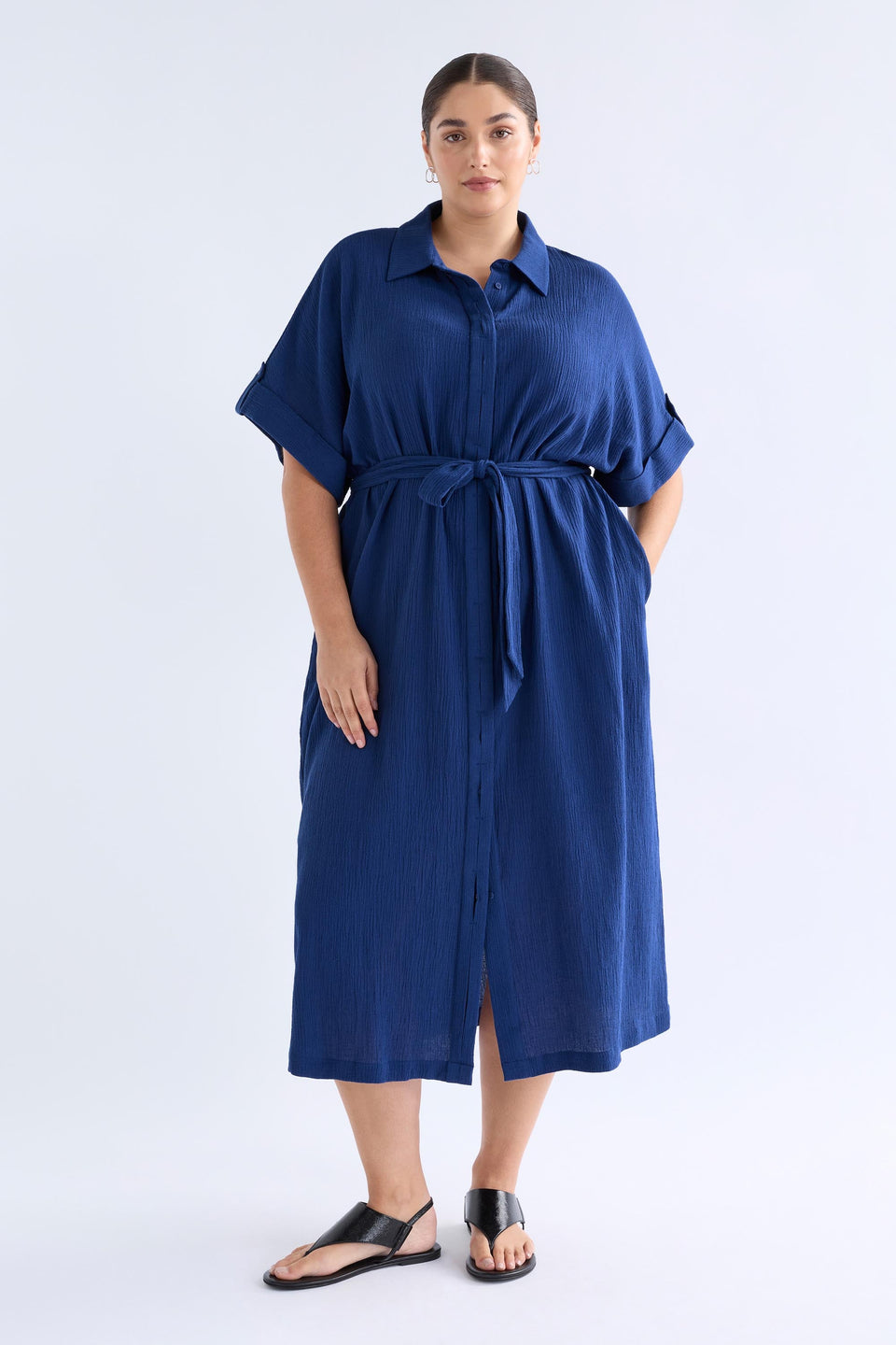 Edeka Shirt Dress Dresses - ELK | VIBRANT BLUE