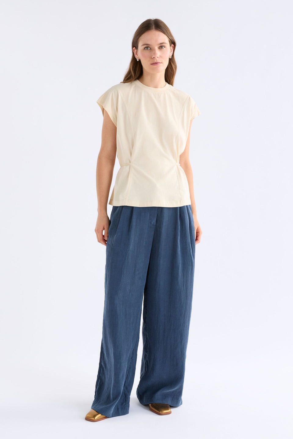 Obers T-Shirt Pearl White Tops - ELK | PEARL WHITE