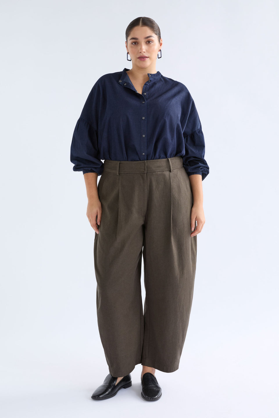 Albez Shirt Tops - ELK | DARK BLUE DENIM