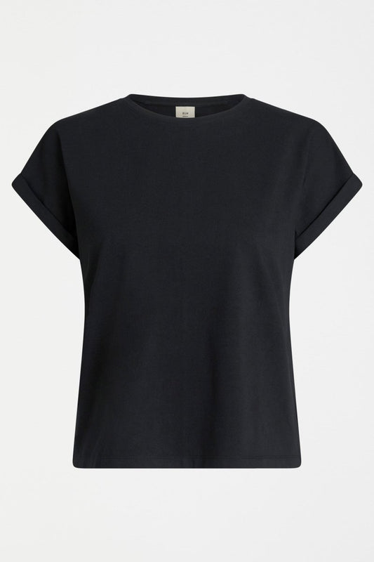 Cille T-Shirt Black Tops - ELK | BLACK