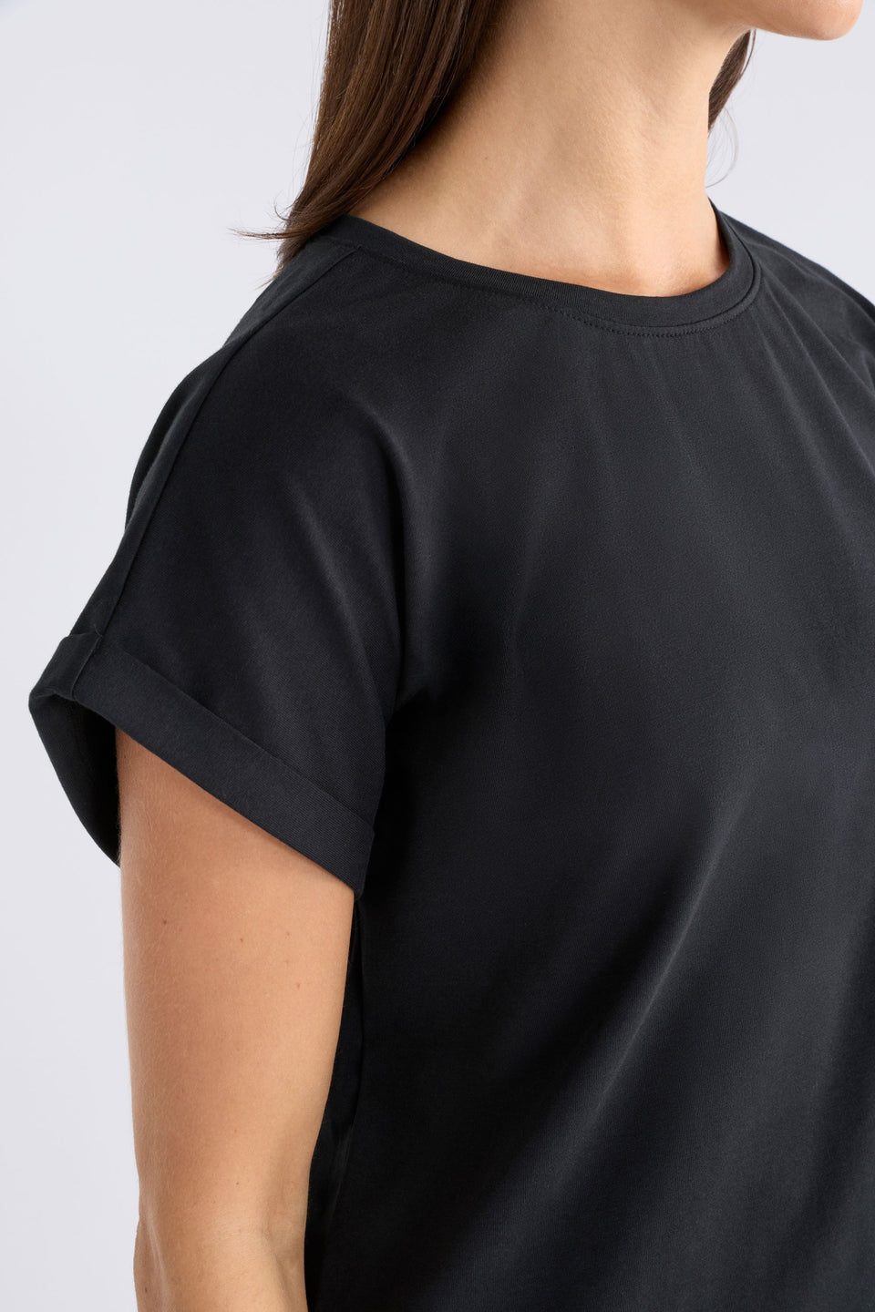 Cille T-Shirt Black Tops - ELK | BLACK