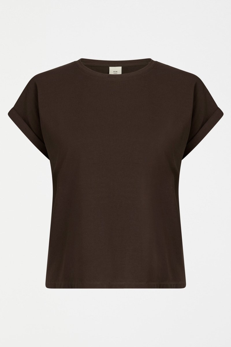 Cille T-Shirt Espresso Tops - ELK | ESPRESSO