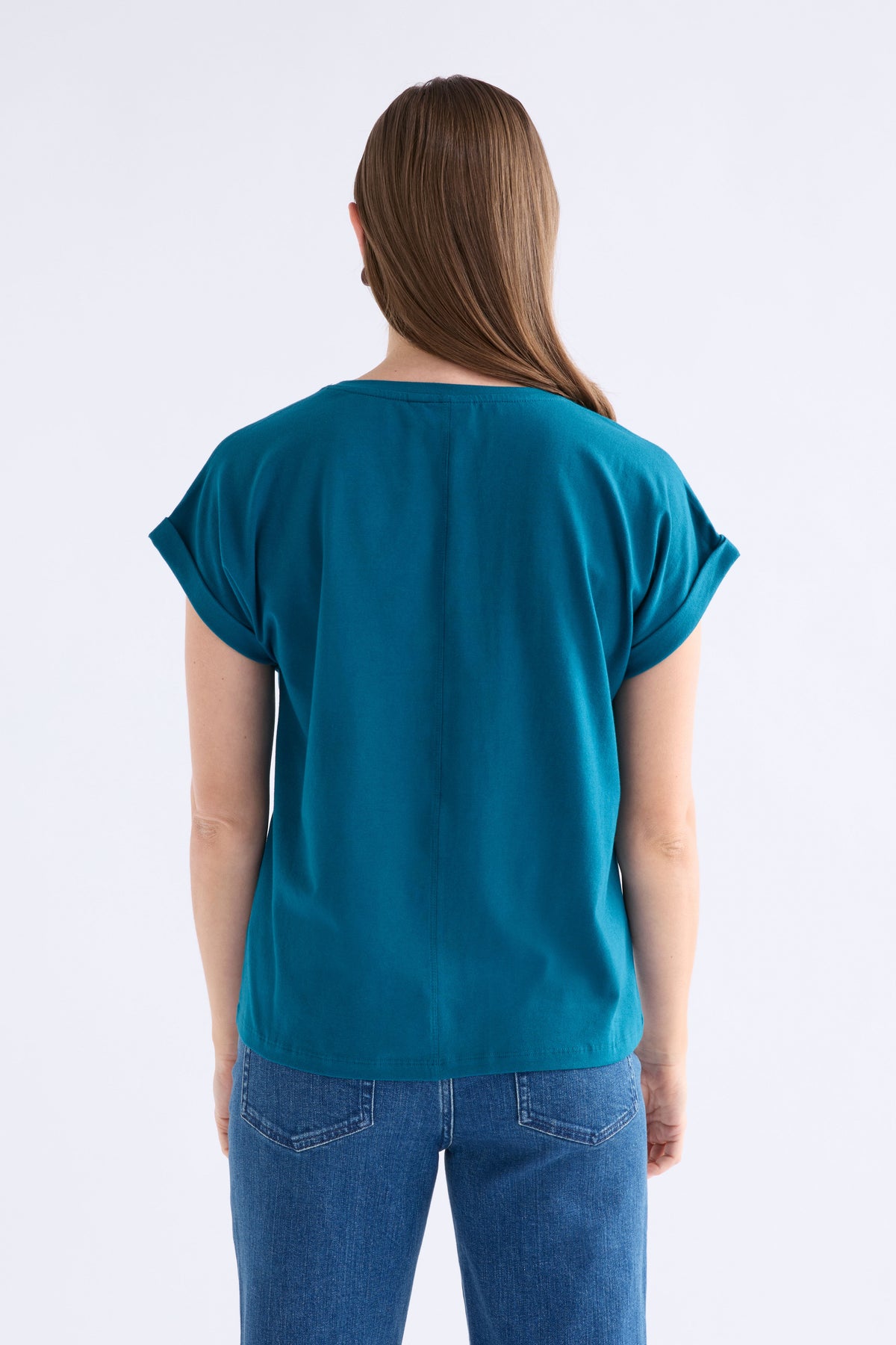 Cille Organic Cotton T-shirt ELK | TEAL