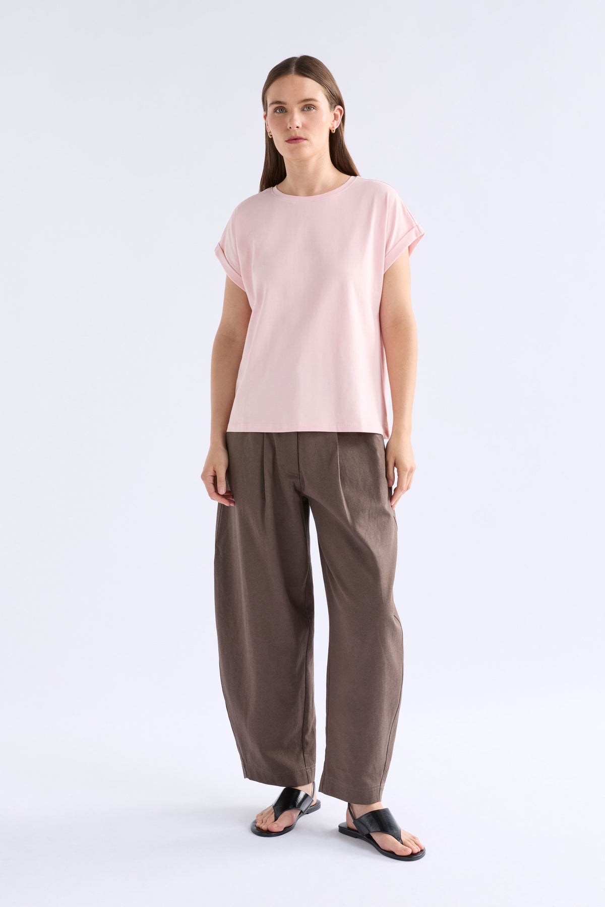 Cille Organic Cotton T-shirt ELK | PINK SALT