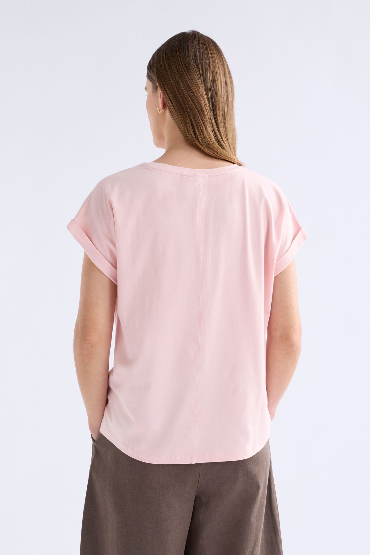 Cille Organic Cotton T-shirt ELK | PINK SALT