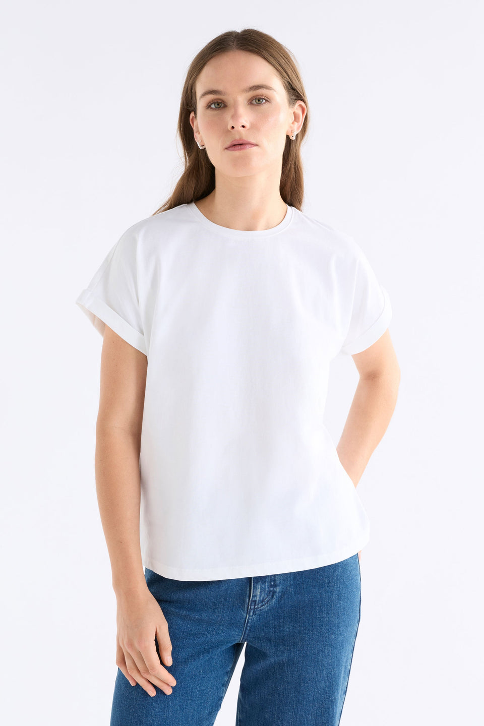 Cille T-Shirt White Tops - ELK | WHITE