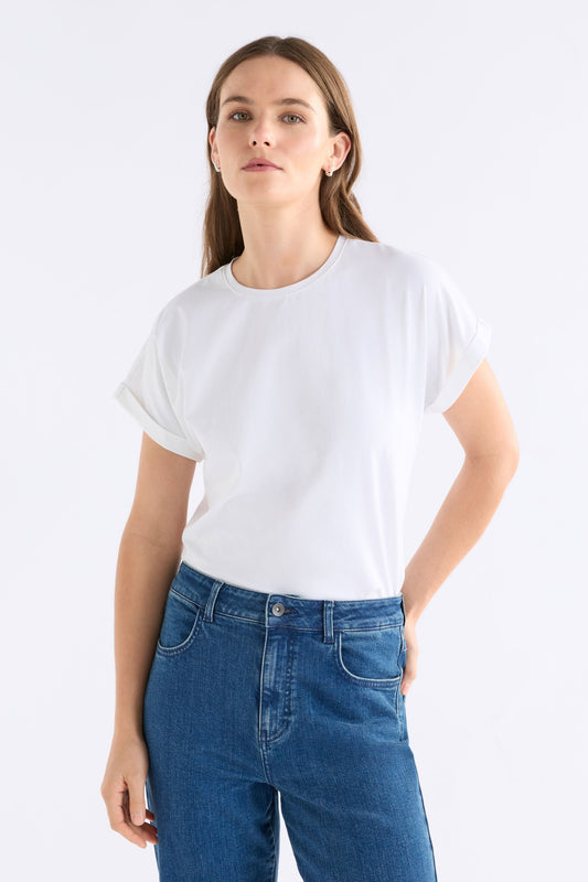 Cille T-Shirt White Tops - ELK | WHITE