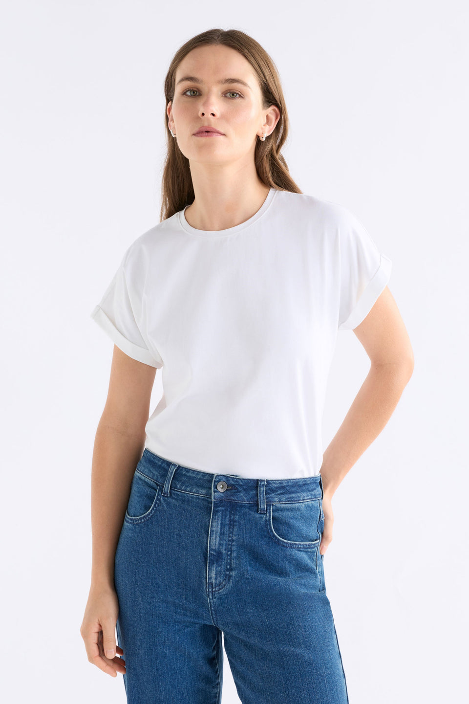 Cille T-Shirt White Tops - ELK | WHITE