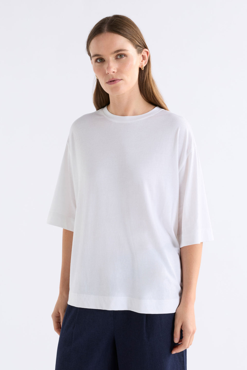Tiel T-Shirt White Tops - ELK | WHITE