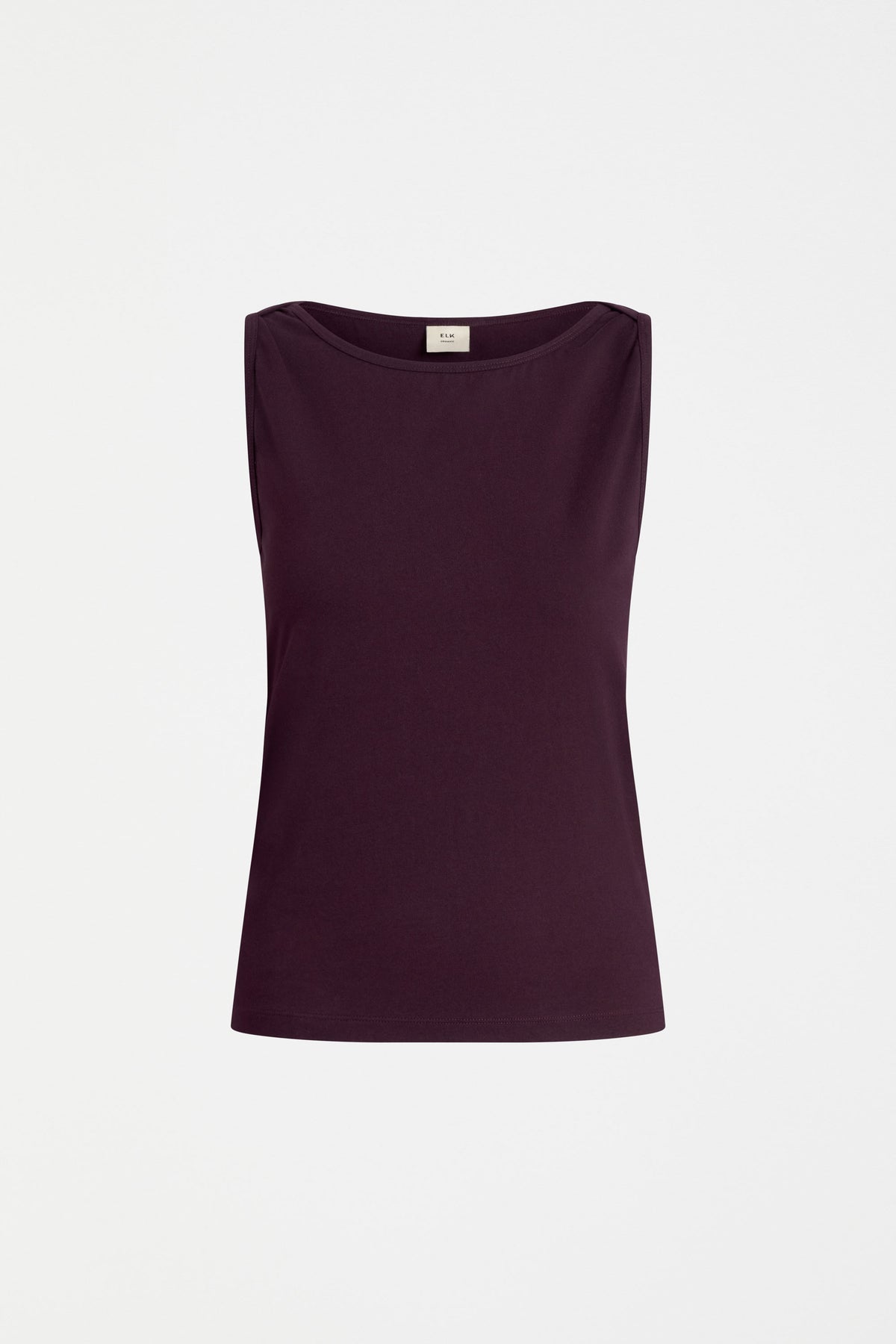 Eisa Boat Neck Organic Cotton Tank ELK | SHIRAZ
